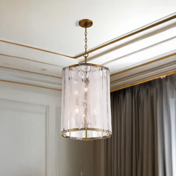 Veil 16" 6-Light Pendant in Legacy Brass - Image 4