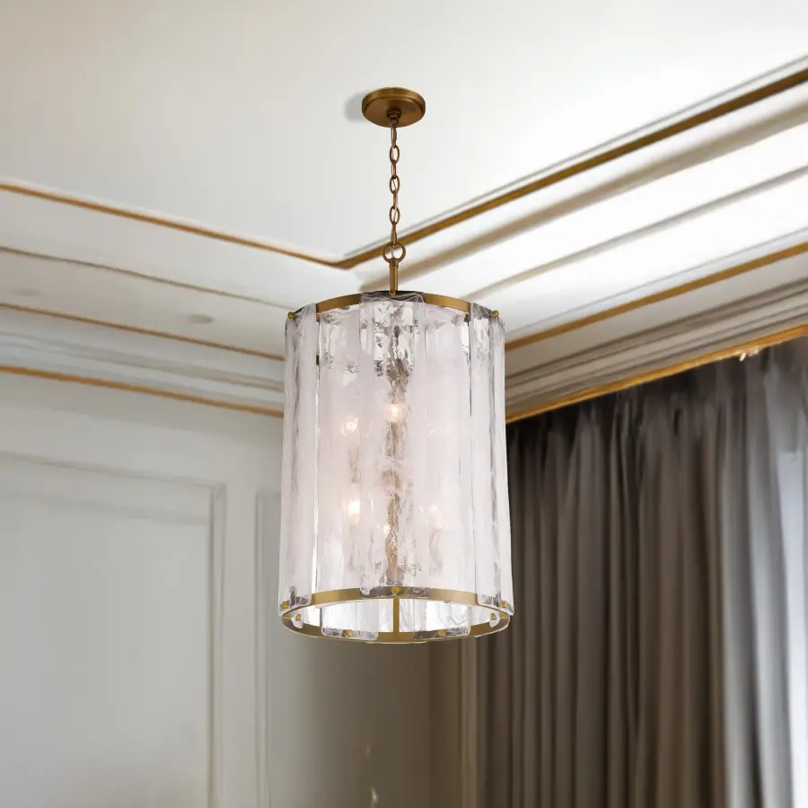 Veil 16" 6-Light Pendant in Legacy Brass - Image 4