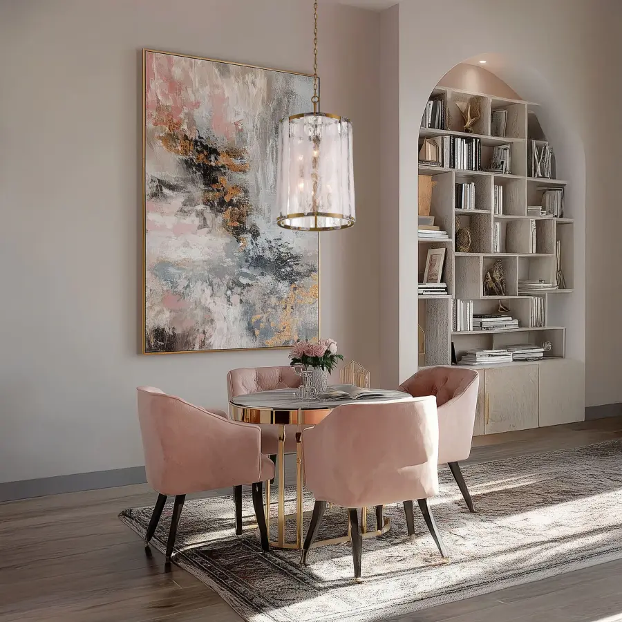 Veil 16" 6-Light Pendant in Legacy Brass - Image 5