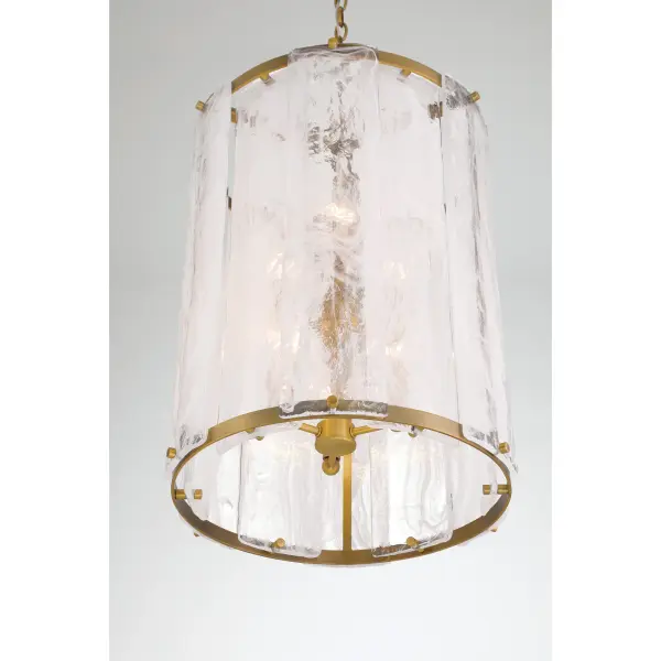 Veil 16" 6-Light Pendant in Legacy Brass - Image 8
