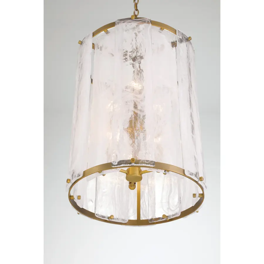 Veil 16" 6-Light Pendant in Legacy Brass - Image 8