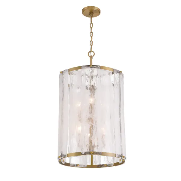 Veil 16" 6-Light Pendant in Legacy Brass - Image 9