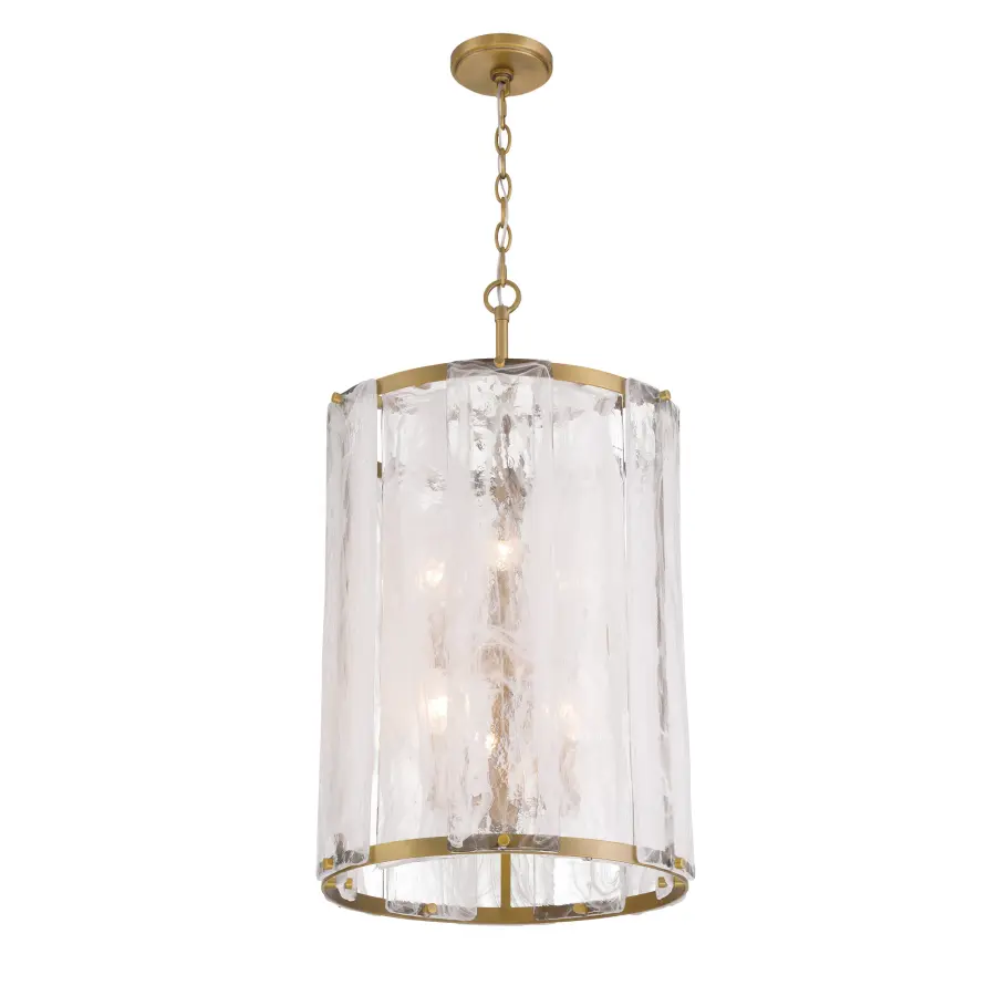 Veil 16" 6-Light Pendant in Legacy Brass - Image 9