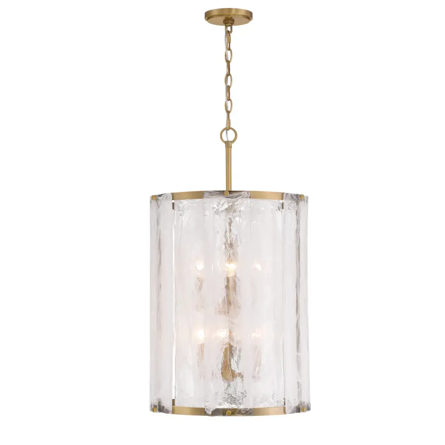 Veil 16" 6-Light Pendant in Legacy Brass - Image 10
