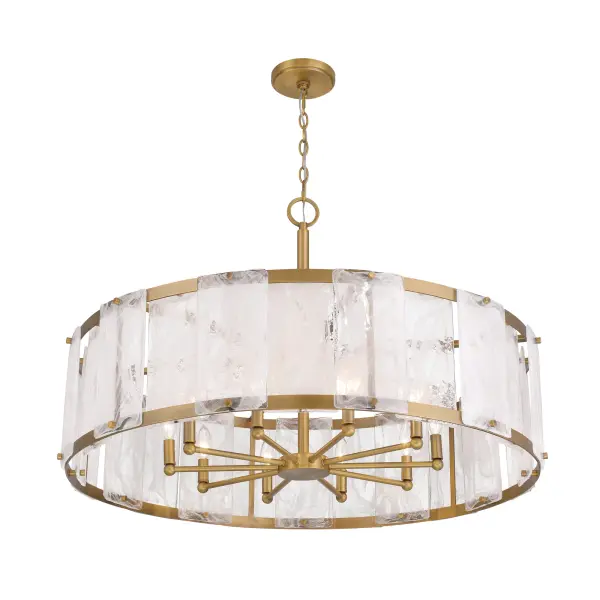 Veil 36" 10-Light Pendant in Legacy Brass - Image 8