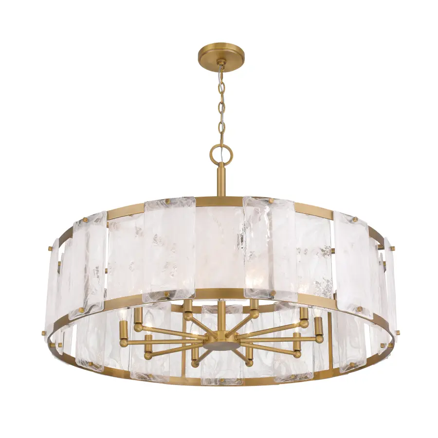 Veil 36" 10-Light Pendant in Legacy Brass - Image 8