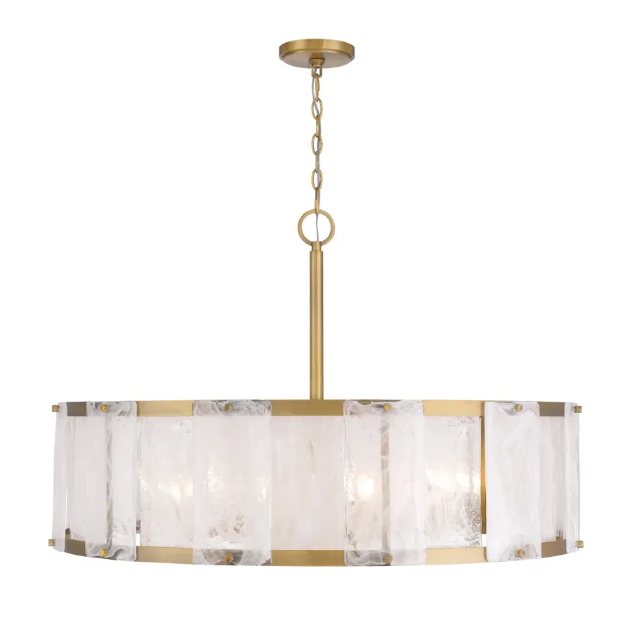 Veil 36" 10-Light Pendant in Legacy Brass - Image 10