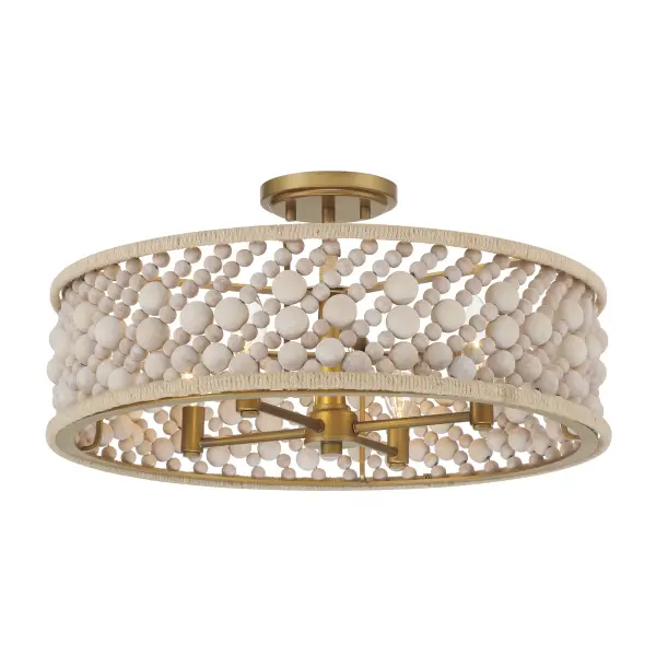 Horsmore 20.25" 4-Light Semi Flush Mount - Image 1