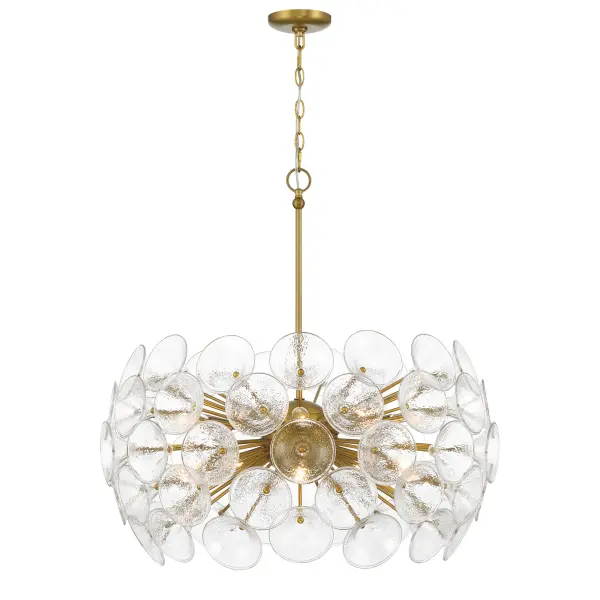 Winter 10 Light Chandelier in Soft Brass - Image 1