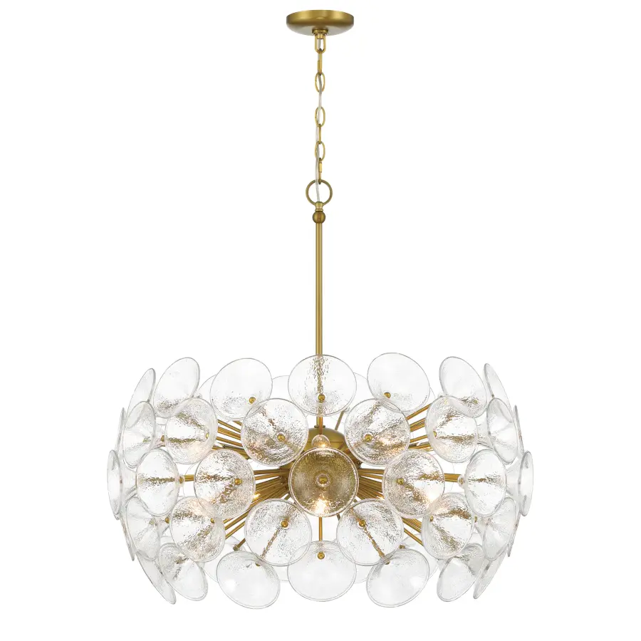 Winter 10 Light Chandelier in Soft Brass - Image 1