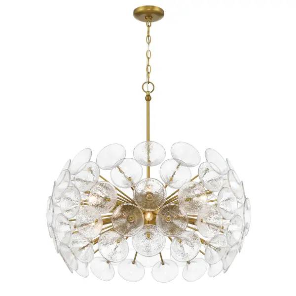 Winter 10 Light Chandelier in Soft Brass - Image 3