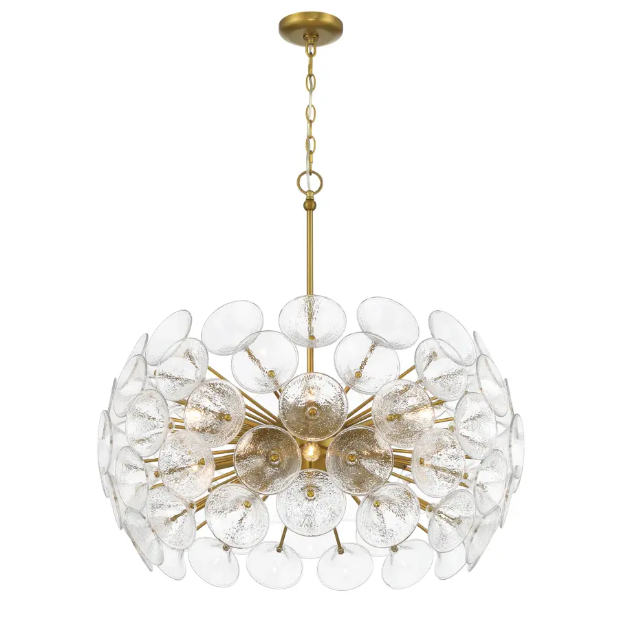 Winter 10 Light Chandelier in Soft Brass - Image 3