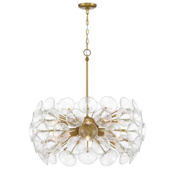 Winter 10 Light Chandelier in Soft Brass - Image 5