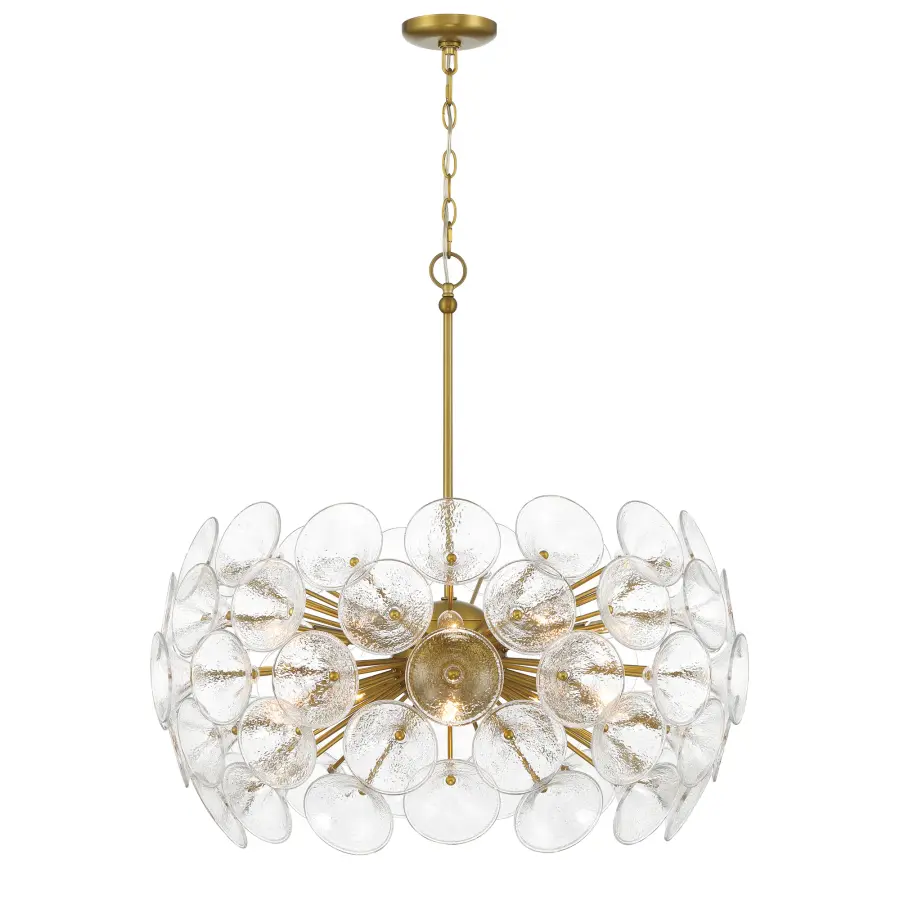 Winter 10 Light Chandelier in Soft Brass - Image 5