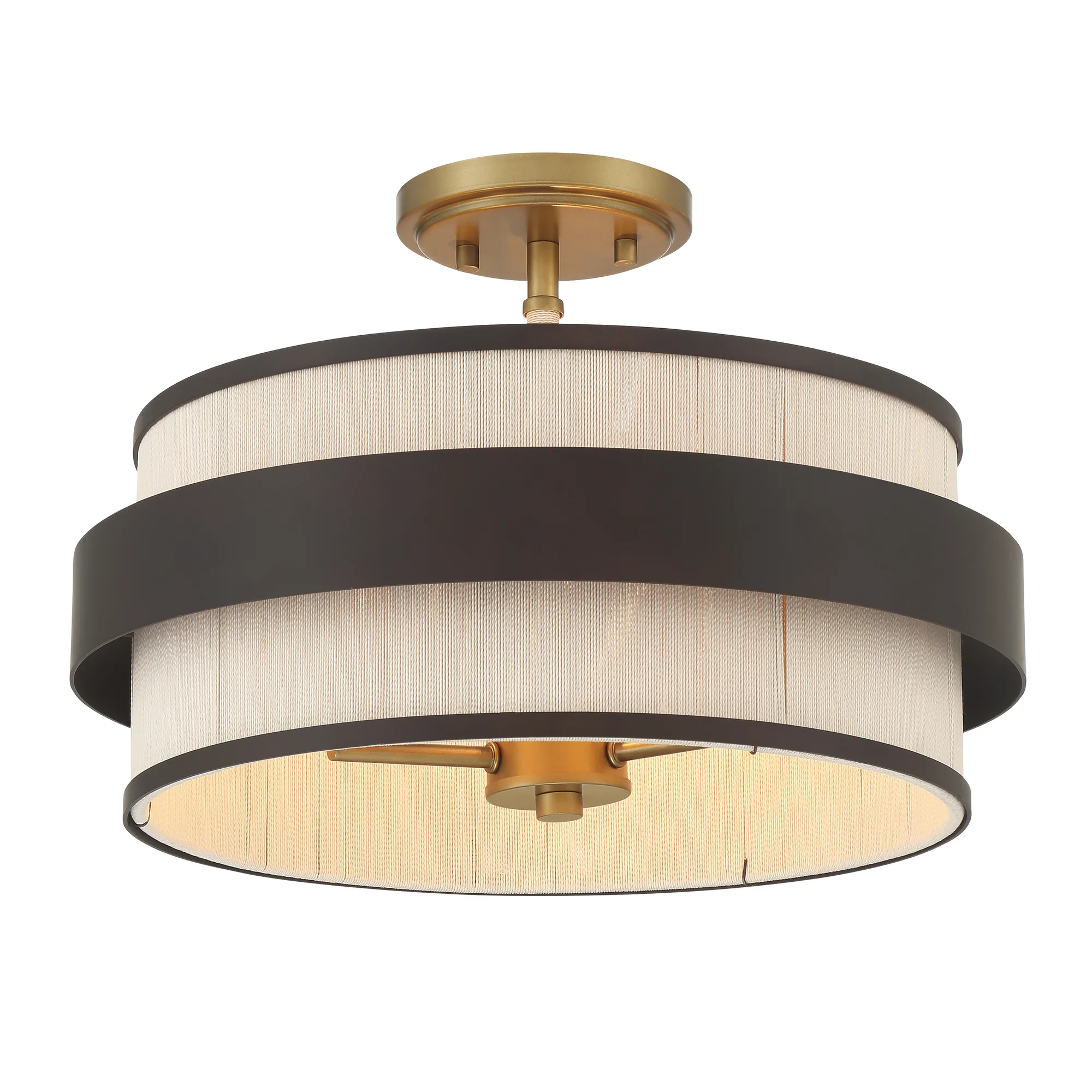 Harbor Wrap 16" 3-Light Semi Flush Mount