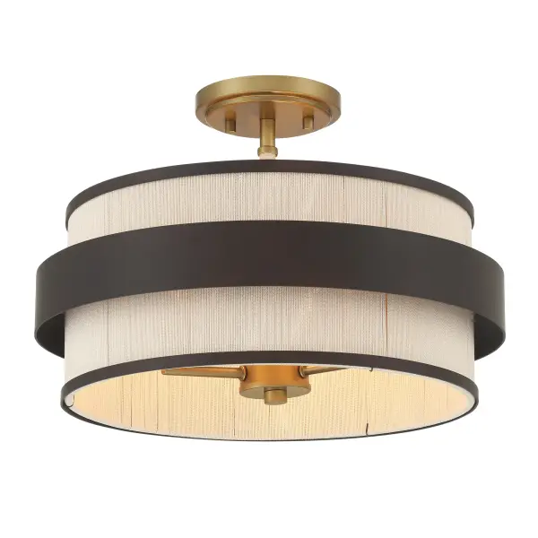 Harbor Wrap 16" 3-Light Semi Flush Mount - Image 1