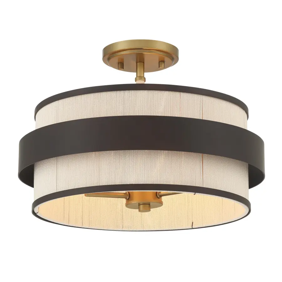 Harbor Wrap 16" 3-Light Semi Flush Mount - Image 1