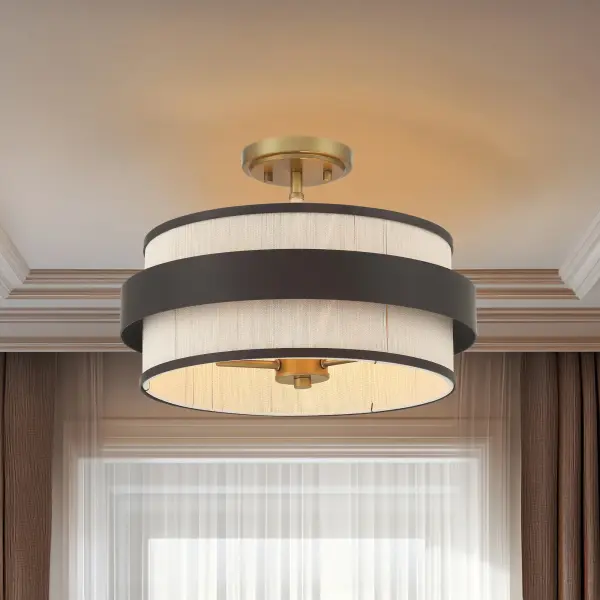 Harbor Wrap 16" 3-Light Semi Flush Mount - Image 3