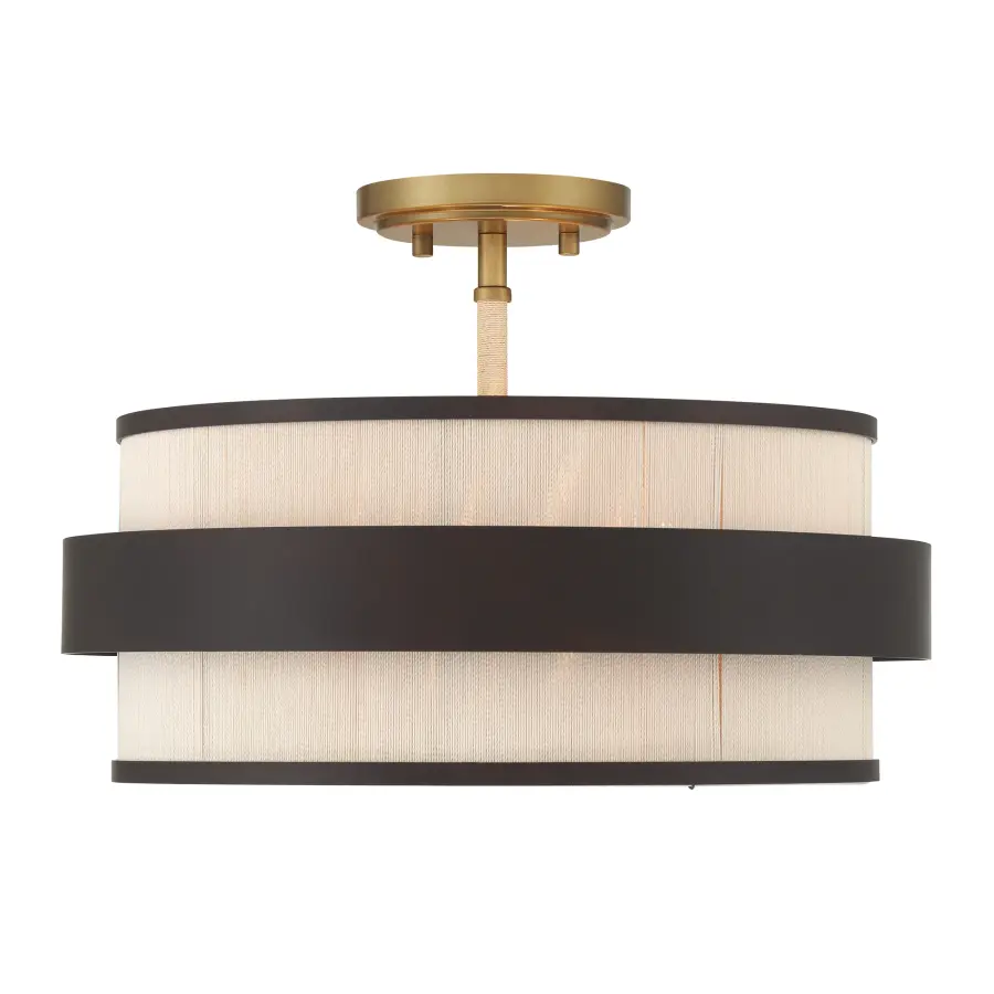 Harbor Wrap 16" 3-Light Semi Flush Mount - Image 7