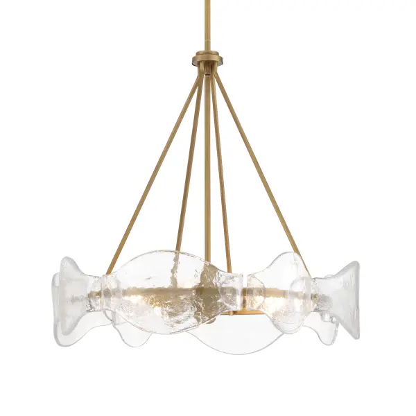 Elora 24" 6-Light Pendant in Legacy Brass - Image 1