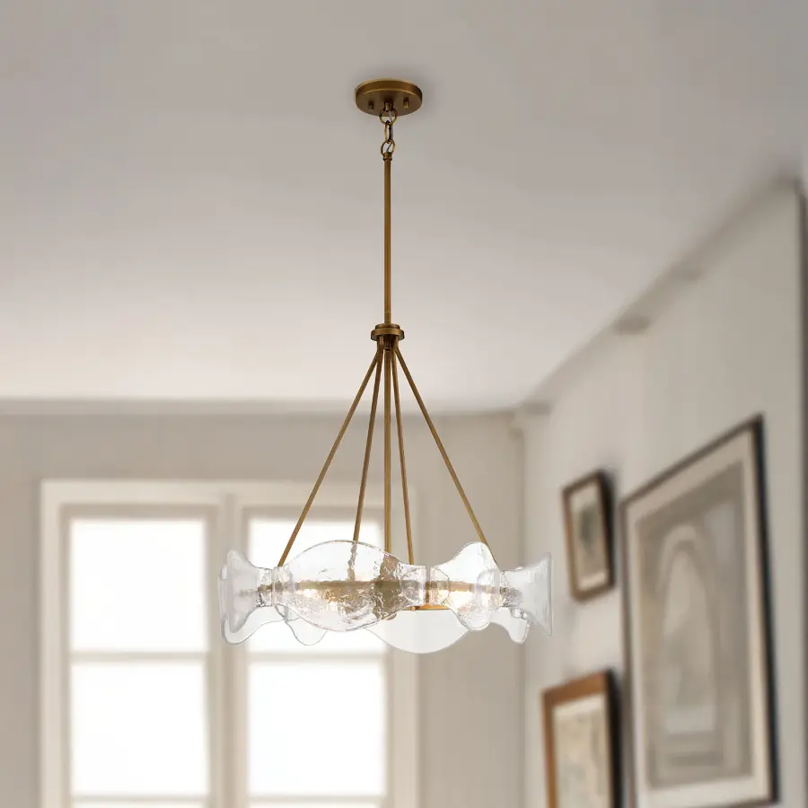 Elora 24" 6-Light Pendant in Legacy Brass - Image 4