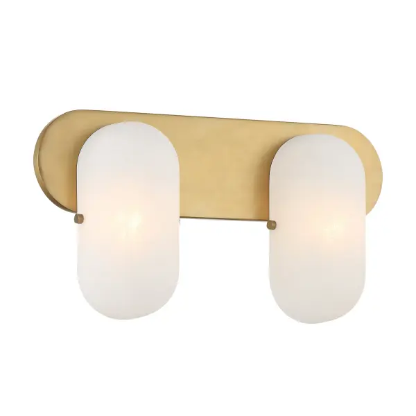 Heathcote 16" 2-Light Vanity in Legacy Brass - Image 1