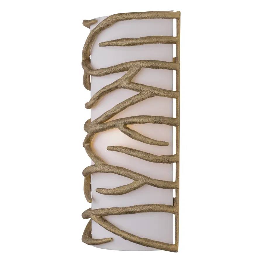 Branch Reality 2-Light Wall Sconce in Ashen Gold - Image 4