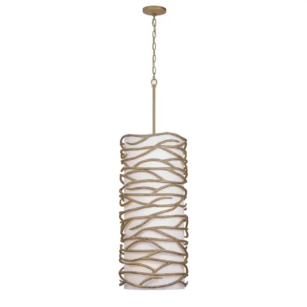 Branch Reality 9-Light Foyer Pendant in Ashen Gold - Image 3