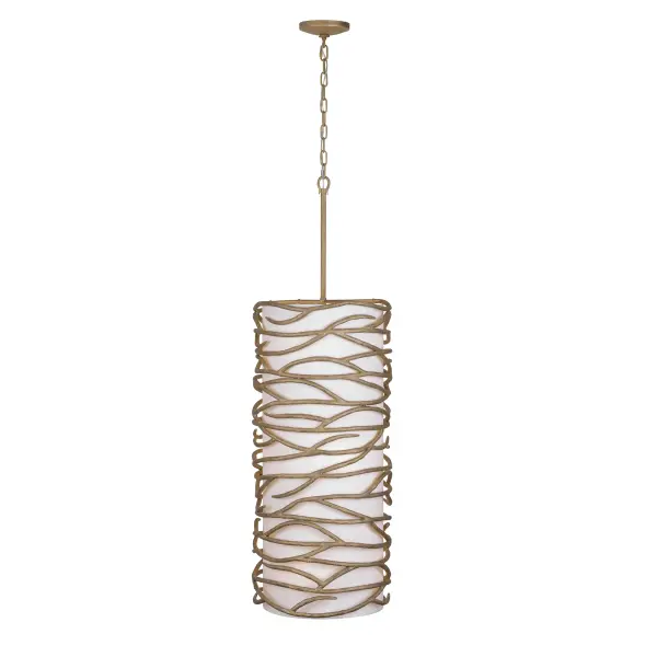 Branch Reality 9-Light Foyer Pendant in Ashen Gold - Image 5