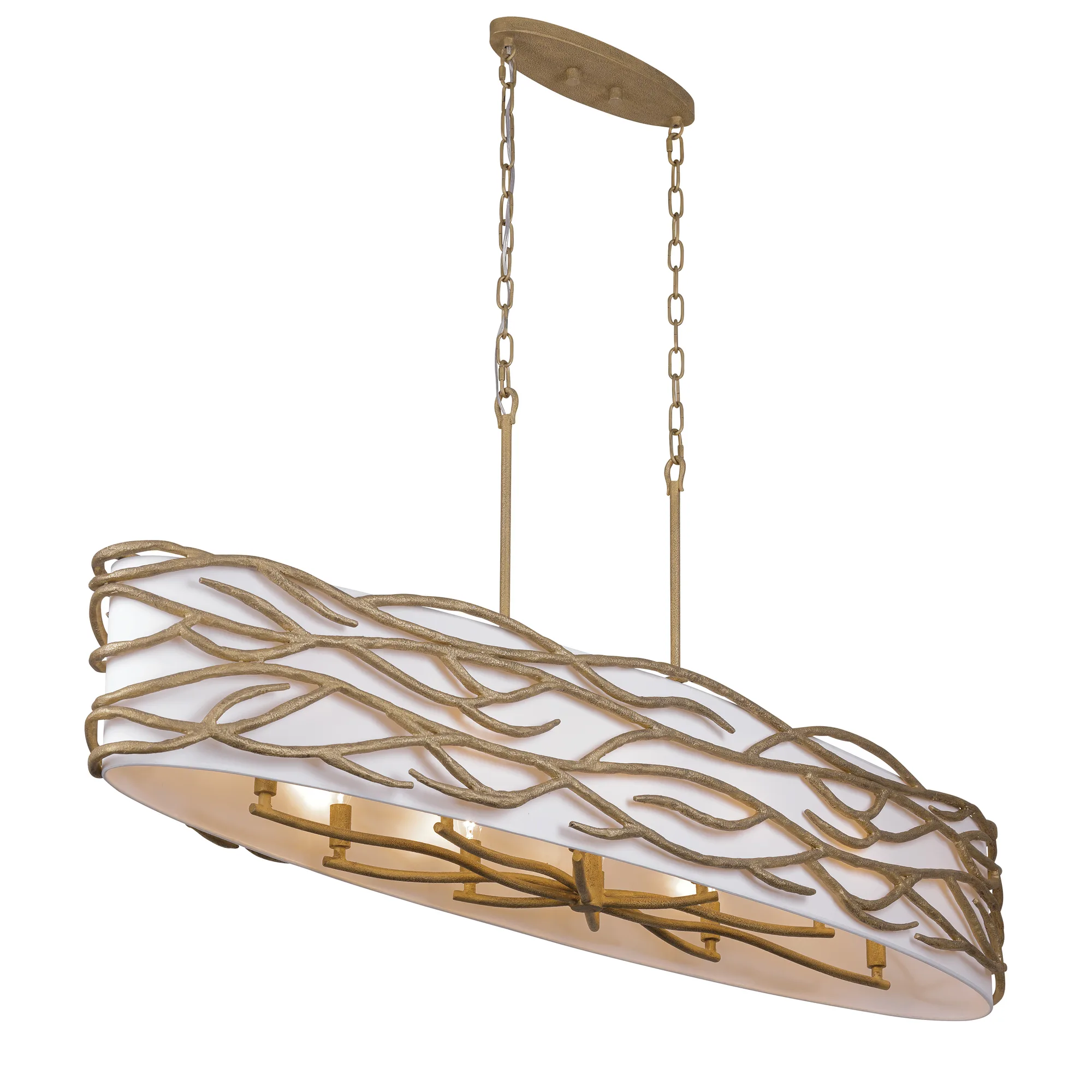 Branch Reality 10-Light Island Chandelier