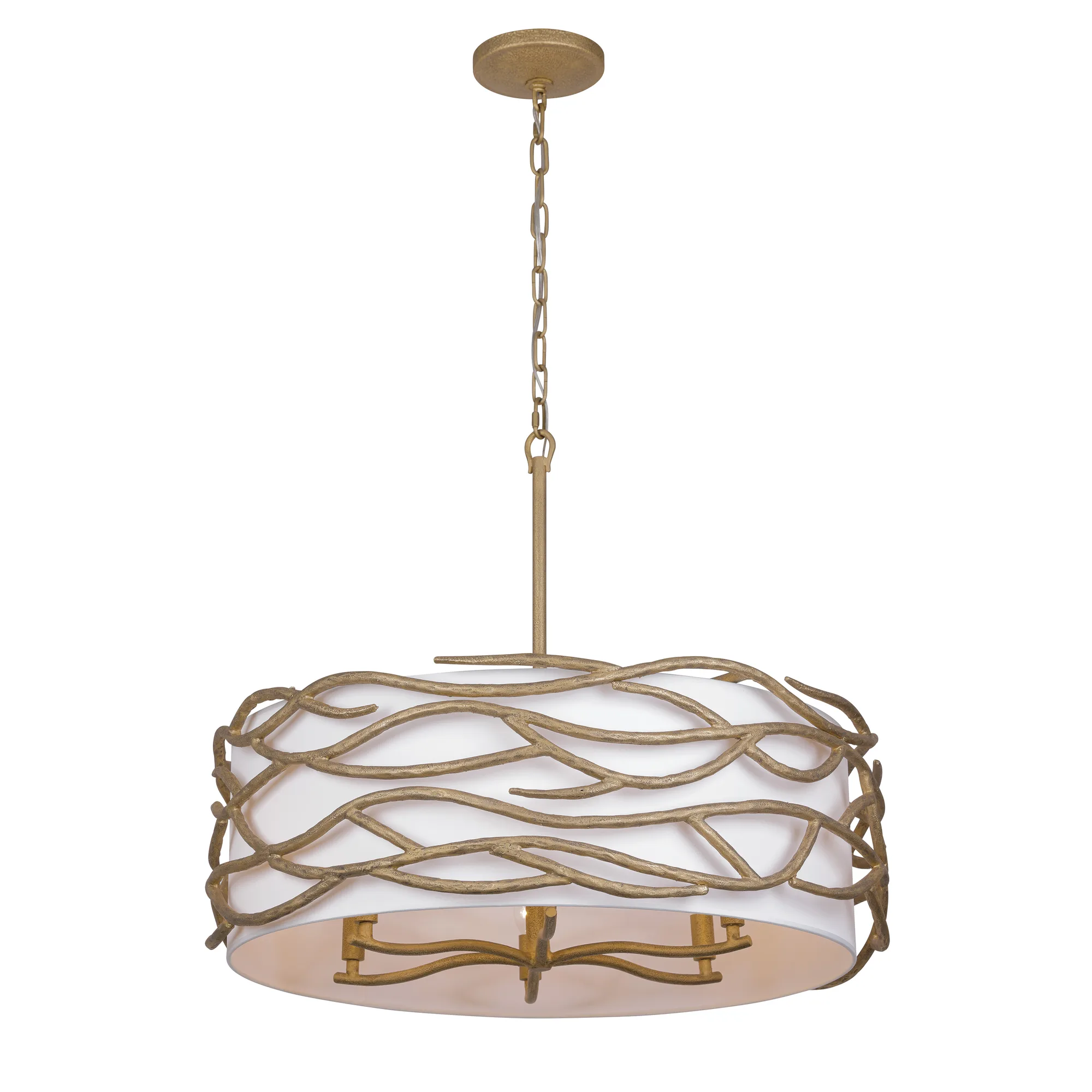 Branch Reality 6-Light Pendant in Ashen Gold