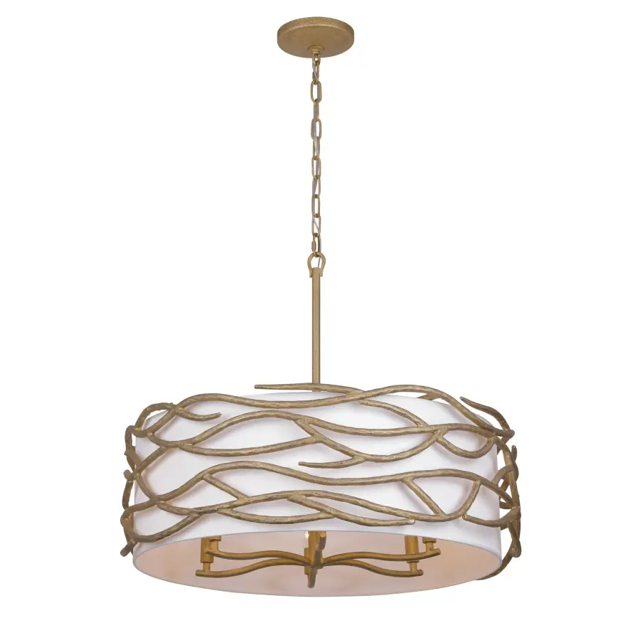 Branch Reality 6-Light Pendant in Ashen Gold - Image 1