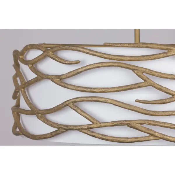 Branch Reality 6-Light Pendant in Ashen Gold - Image 3