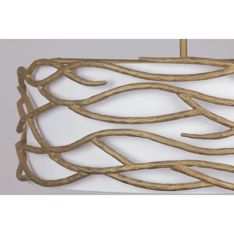 Branch Reality 6-Light Pendant in Ashen Gold - Image 3