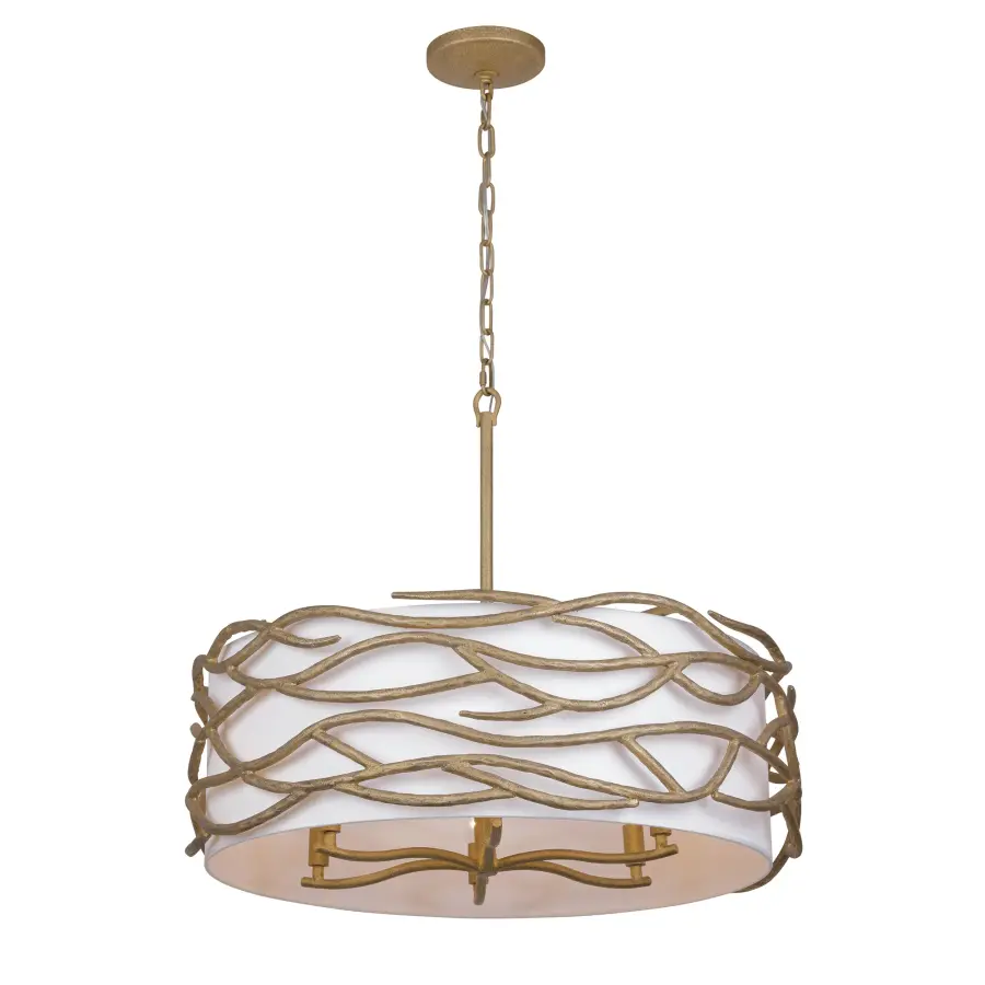Branch Reality 6-Light Pendant in Ashen Gold - Image 4