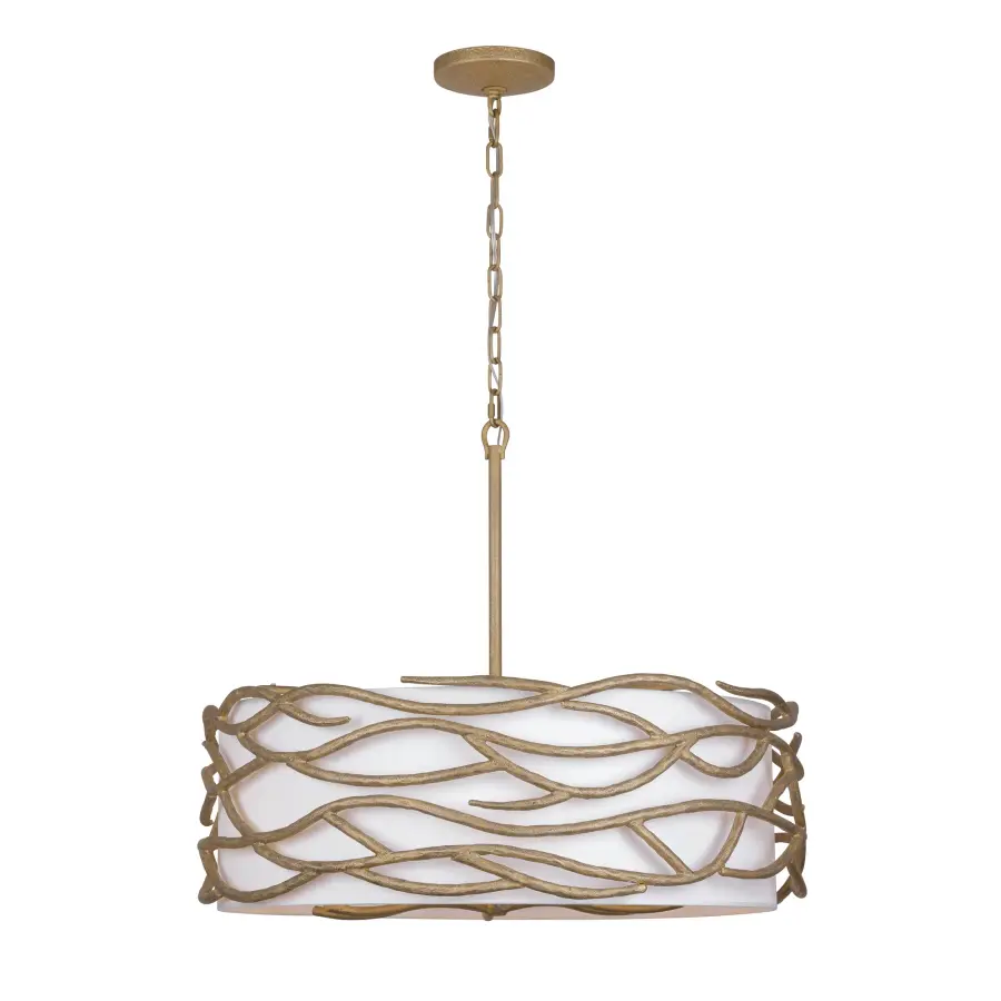 Branch Reality 6-Light Pendant in Ashen Gold - Image 5