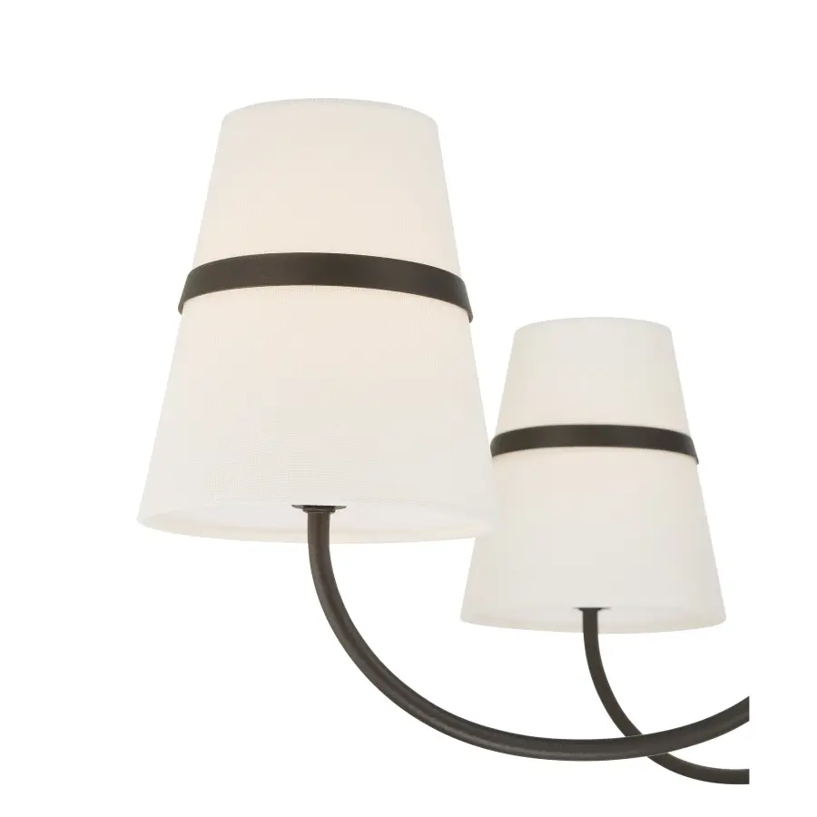 Althia 43.75" 6-Light Chandelier in Textured Dark Bronze - Image 7