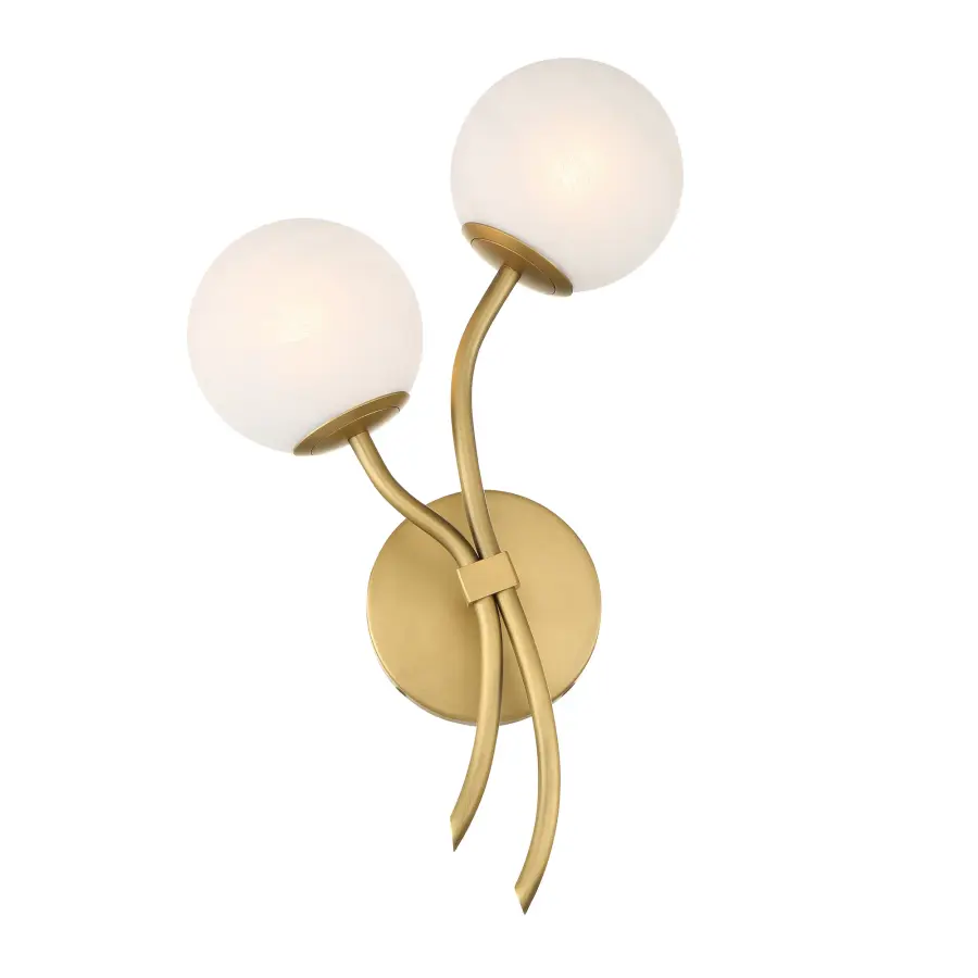 Curven 18" Legacy Brass Wall Sconce with Etched Alabaster Glass - Image 7
