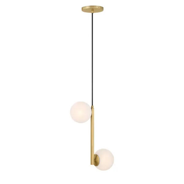 Curven 5" 2-Light Pendant in Legacy Brass - Image 6