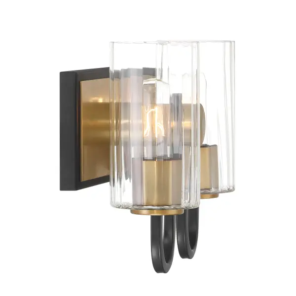 Orla 12" 2-Light Vanity in Legacy Brass and Matte Black - Image 4