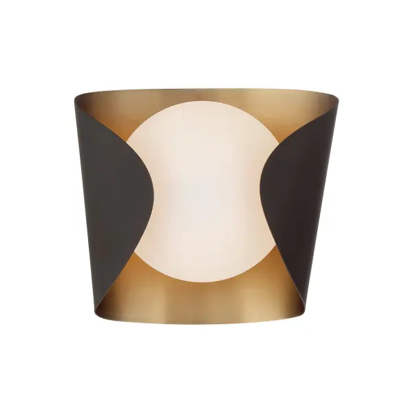 Compact Modern Vanity Light with Dual-Tone Metallic Finish - Image 1