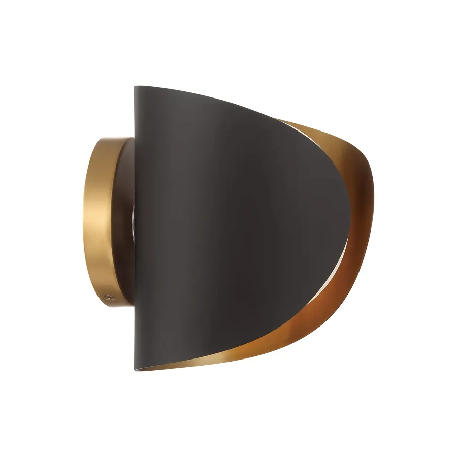 Compact Modern Vanity Light with Dual-Tone Metallic Finish - Image 2