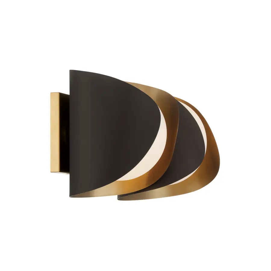 Elegant Two-Tone Vanity Light with Soft Etched Glass Diffusion - Image 2