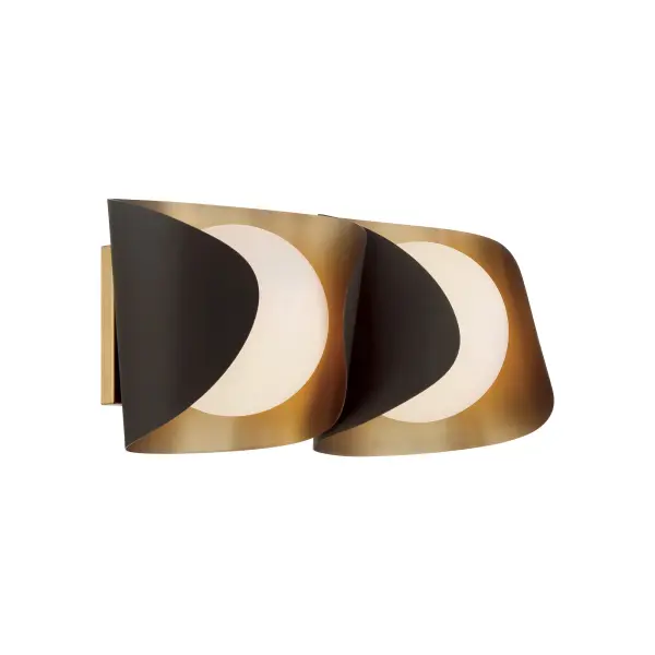 Elegant Two-Tone Vanity Light with Soft Etched Glass Diffusion - Image 3