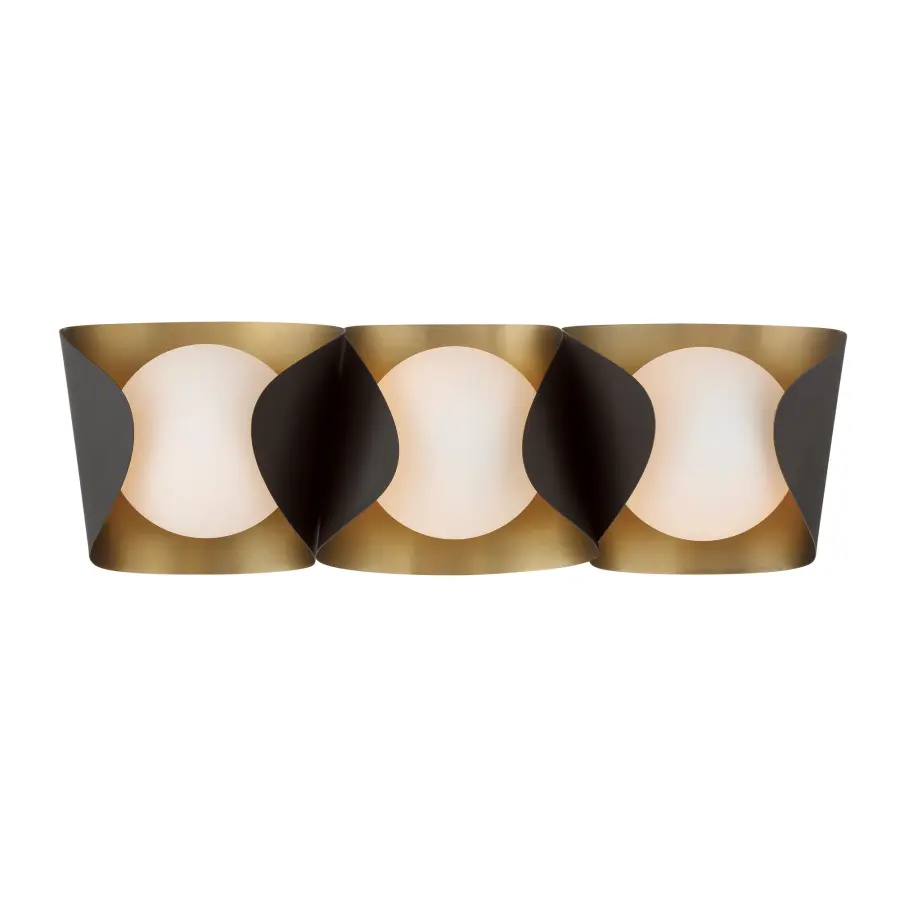 Sophisticated Two-Tone Vanity Light with Timeless Appeal - Image 1