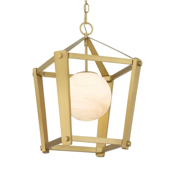 Shimmer 13" 1-Light Pendant in Legacy Brass - Image 1