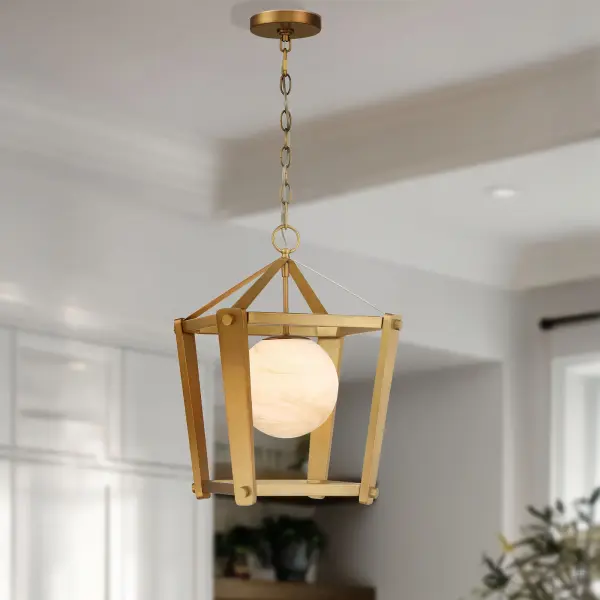 Shimmer 13" 1-Light Pendant in Legacy Brass - Image 4