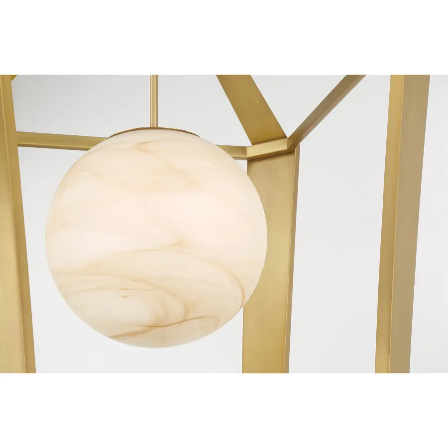 Shimmer 20.5" 1-Light Pendant in Legacy Brass - Image 6