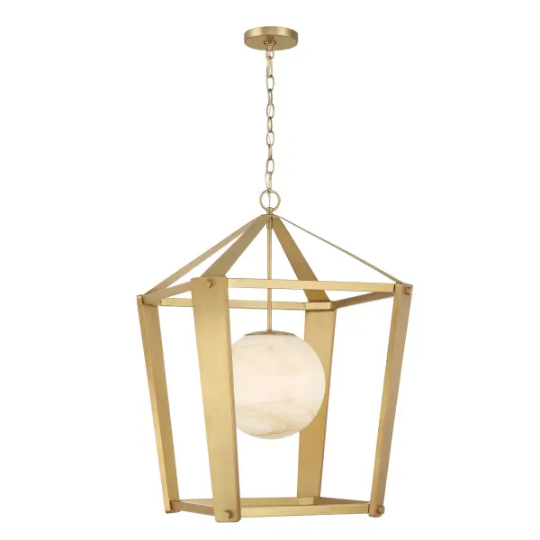 Shimmer 20.5" 1-Light Pendant in Legacy Brass - Image 7