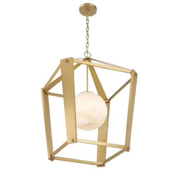 Shimmer 20.5" 1-Light Pendant in Legacy Brass - Image 8